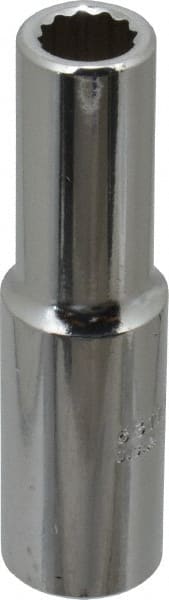 Proto - 1/2" Drive, Deep Hand Socket - 12 Points, 3-1/4" OAL, Chrome Finish - Exact Tooling