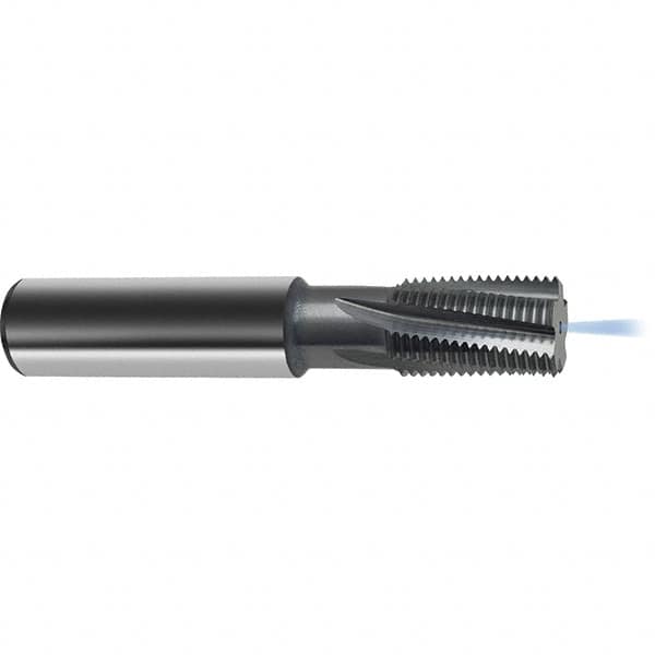 Guhring - 1-2 UNC/UNF , 19.95mm Cut Diam, 5 Flute Solid Carbide Helical Flute Thread Mill - Internal Thread, 33mm LOC, 105mm OAL, 20mm Shank Diam - Exact Tooling