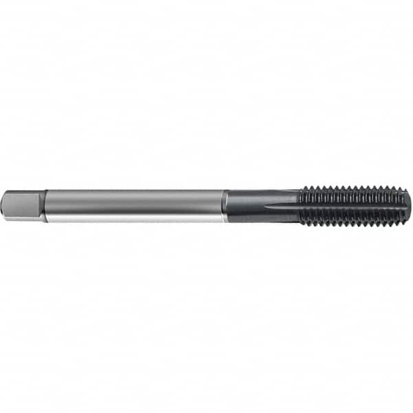 Guhring - 1/4-28 UNF 2BX H6/H7 Thread Limit Modified Bottoming Thread Forming Tap - High Speed Steel, TiCN Finish, 3.15" OAL, Right Hand Thread, Series 4378 - Exact Tooling