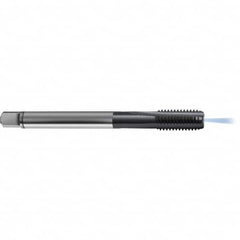 Guhring - M16x1.50 Metric 6HX 4 Flute TiCN Finish High Speed Steel Straight Flute Standard Hand Tap - Plug, Right Hand Thread, 100mm OAL, D5/D6 Limit, Through Coolant - Exact Tooling