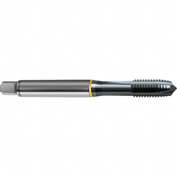 Guhring - 7/8-14 UNF 4 Flute 2B/3B Plug Spiral Point Tap - High Speed Steel, TiCN Finish, 4.689" OAL, Right Hand Thread, H4, Series 4406 - Exact Tooling