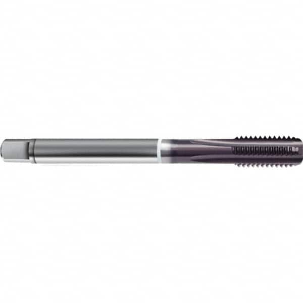 Guhring - M18x2.50 Metric 6HX 5 Flute TiAlN Finish High Speed Steel Straight Flute Standard Hand Tap - Modified Bottoming, Right Hand Thread, 125mm OAL, D7/D8 Limit - Exact Tooling