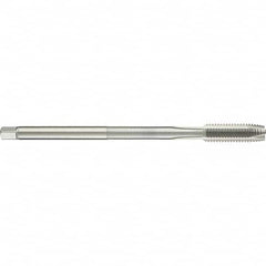 Guhring - M10x1.50 Metric 6H 3 Flute Bright Finish High Speed Steel Straight Flute Standard Hand Tap - Plug, Right Hand Thread, 180mm OAL, D5/D6 Limit - Exact Tooling