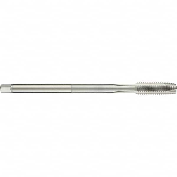 Guhring - M14x2.00 Metric 6H 3 Flute Bright Finish High Speed Steel Straight Flute Standard Hand Tap - Plug, Right Hand Thread, 200mm OAL, D5/D6 Limit - Exact Tooling