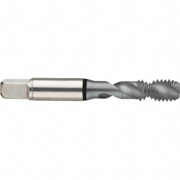 Guhring - 4-48 UNF 2 Flute 2B Modified Bottoming Spiral Flute Tap - High Speed Steel, MolyGlide Finish, 2.205" OAL, Right Hand Flute, Right Hand Thread, H2/H3, Series 3971 - Exact Tooling