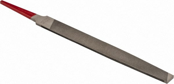 Simonds File - 4" Long, Second Cut, Mill American-Pattern File - Single Cut, Tang - Exact Tooling