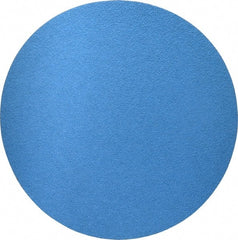 Norton - 12" Diam, 50 Grit Zirconia Alumina Adhesive PSA Disc - Coarse Grade, Blue, Y Weighted Backing, Flexible - Exact Tooling
