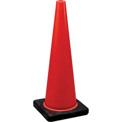 NMC - 36" High, Orange Traffic Cone - 17" Base Width, Rubber - Exact Tooling