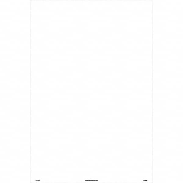 NMC - "Blank", 36" Long x 24" Wide, Rigid Plastic Safety Sign - Rectangular, Use for Workplace/Safety - Exact Tooling