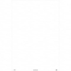 NMC - "Blank", 36" Long x 24" Wide, Rigid Plastic Safety Sign - Rectangular, Use for Workplace/Safety - Exact Tooling