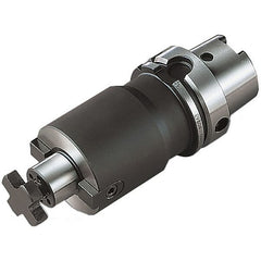 Seco - HSK125 Taper Shank 1" Pilot Diam Shell Mill Holder - 3.55" Flange to Nose End Projection, 2-1/4" Nose Diam, Through-Spindle Coolant - Exact Tooling