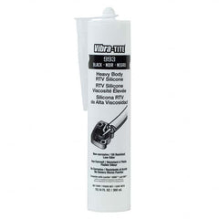 Vibra-Tite - 300 mL Cartridge, Heavy Body Black Silicone Gasket Maker - Exact Tooling