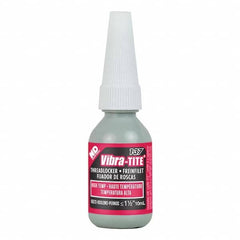 Vibra-Tite - 10 mL Bottle, Red, High Temp/High Strength Threadlocker - Exact Tooling