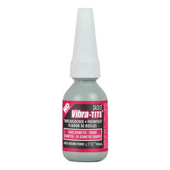 Vibra-Tite - 10 mL Bottle, Red, Large Diameter/High Strength Threadlocker - Exact Tooling