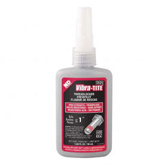 Vibra-Tite - 50 mL Bottle, Red, High Strength Primerless Threadlocker - Exact Tooling