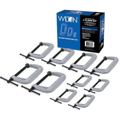 Wilton - C-Clamp & Cantilever Clamp Sets Clamp Type: Standard C-Clamp Type: Adjustable Clamp Set - Exact Tooling