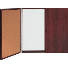 Ghent - Whiteboards & Magnetic Dry Erase Boards Type: Cork/Porcelain On Steel Magnetic Marker Board Height (Inch): 48 - Exact Tooling
