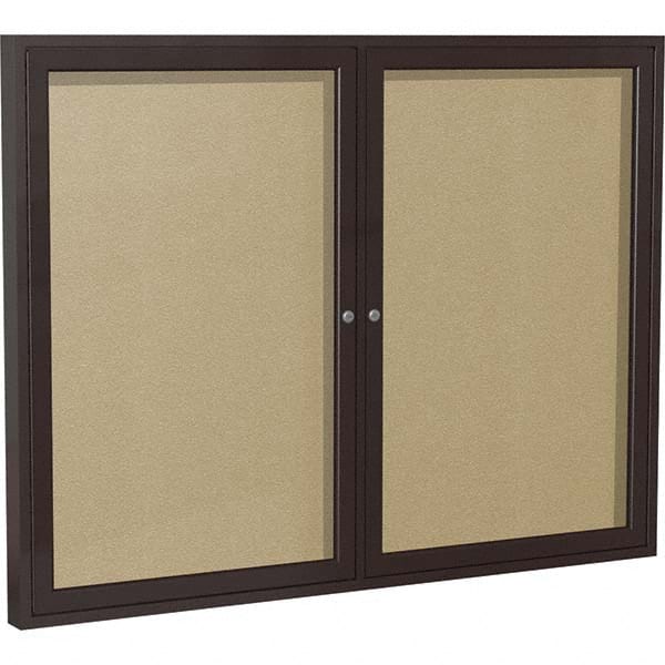 Ghent - Cork Bulletin Boards Style: Enclosed Outdoor Bulletin Board Color: Caramel - Exact Tooling