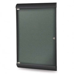 Ghent - Cork Bulletin Boards Style: Enclosed Bulletin Board Color: Ebony - Exact Tooling