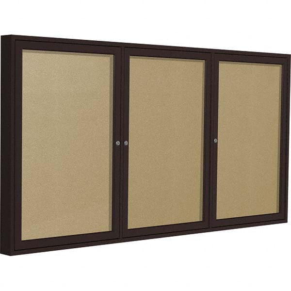 Ghent - Cork Bulletin Boards Style: Enclosed Outdoor Bulletin Board Color: Caramel - Exact Tooling