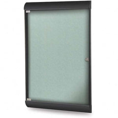 Ghent - Cork Bulletin Boards Style: Enclosed Bulletin Board Color: Stone - Exact Tooling