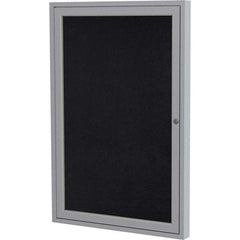 Ghent - Cork Bulletin Boards Style: Enclosed Recycled Rubber Bulletin Board Color: Black - Exact Tooling