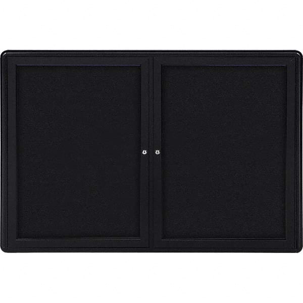Ghent - Cork Bulletin Boards Style: Enclosed Fabric Bulletin Board Color: Black - Exact Tooling