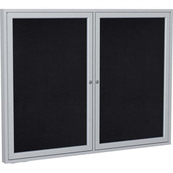 Ghent - Cork Bulletin Boards Style: Enclosed Recycled Rubber Bulletin Board Color: Black - Exact Tooling