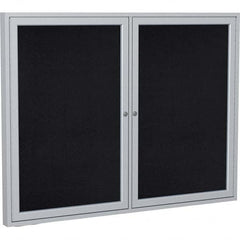 Ghent - Cork Bulletin Boards Style: Enclosed Recycled Rubber Bulletin Board Color: Black - Exact Tooling