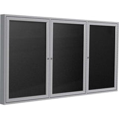 Ghent - Cork Bulletin Boards Style: Enclosed Letterboard Color: Black - Exact Tooling