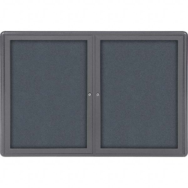 Ghent - Cork Bulletin Boards Style: Enclosed Fabric Bulletin Board Color: Gray - Exact Tooling