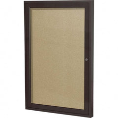 Ghent - Cork Bulletin Boards Style: Enclosed Outdoor Bulletin Board Color: Caramel - Exact Tooling