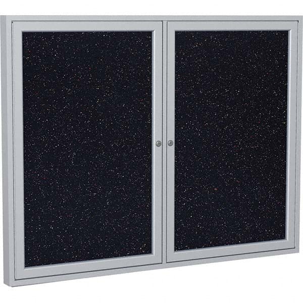 Ghent - Cork Bulletin Boards Style: Enclosed Recycled Rubber Bulletin Board Color: Confetti - Exact Tooling