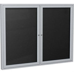 Ghent - Cork Bulletin Boards Style: Enclosed Letterboard Color: Black - Exact Tooling