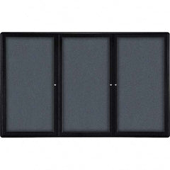 Ghent - Cork Bulletin Boards Style: Enclosed Fabric Bulletin Board Color: Gray - Exact Tooling