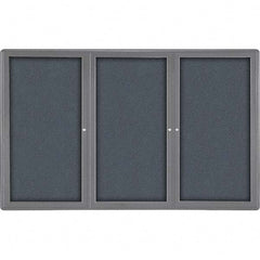 Ghent - Cork Bulletin Boards Style: Enclosed Fabric Bulletin Board Color: Gray - Exact Tooling
