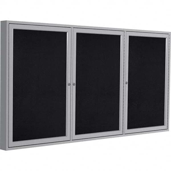 Ghent - Cork Bulletin Boards Style: Enclosed Recycled Rubber Bulletin Board Color: Black - Exact Tooling