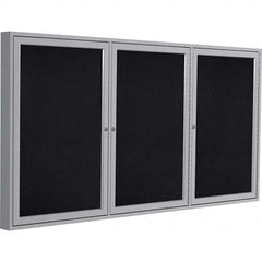 Ghent - Cork Bulletin Boards Style: Enclosed Recycled Rubber Bulletin Board Color: Black - Exact Tooling