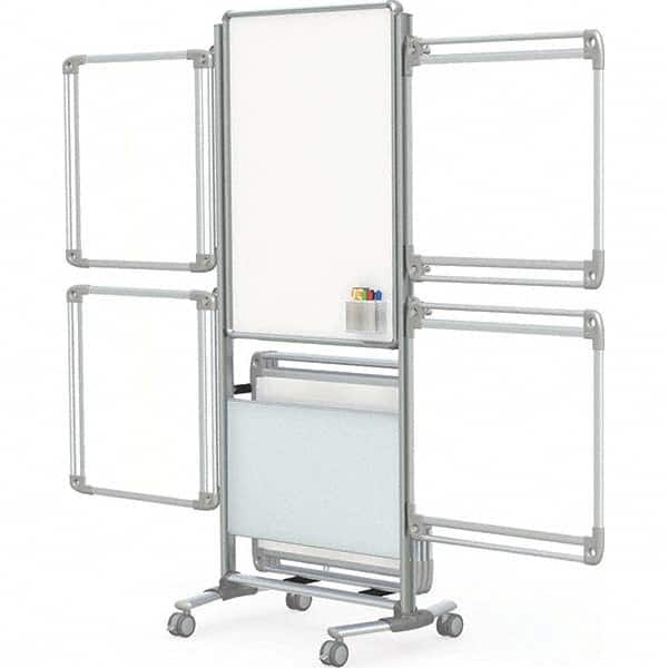 Ghent - Whiteboards & Magnetic Dry Erase Boards Type: Porcelain on steel Magnetic marker board Height (Inch): 73-1/8 - Exact Tooling