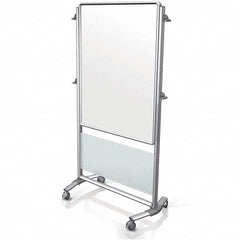 Ghent - Whiteboards & Magnetic Dry Erase Boards Type: Porcelain on steel Magnetic marker board Height (Inch): 75-5/8 - Exact Tooling
