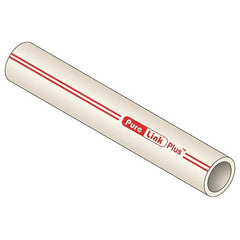 Mueller Industries - 0.671" ID x 7/8" OD, 20' Long, PEX-A Tube - Natural with Red Print, 100 Max psi - Exact Tooling