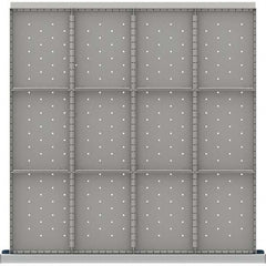LISTA - 12-Compartment Drawer Divider Layout for 3.15" High Drawers - Exact Tooling
