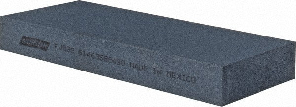Norton - 5" Long x 2" Wide x 5/8" Thick, Silicon Carbide Sharpening Stone - Rectangle, Fine Grade - Exact Tooling
