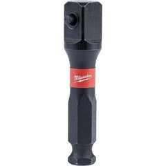 Milwaukee Tool - Socket Adapters & Universal Joints Type: Impact Adapter Male Size: 7/16 Socket Drive to 1/2 Hex - Exact Tooling