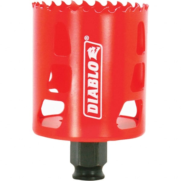 Freud - 2-3/8" Diam, 2-3/8" Cutting Depth, Hole Saw - Bi-Metal Saw, Toothed Edge - Exact Tooling