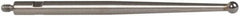 TESA Brown & Sharpe - 2mm Ball Diam, Carbide, Ball Test Indicator Contact Point - 1-7/16" Contact Point Length, Use with Brown & Sharpe BesTest 599 Series - Exact Tooling