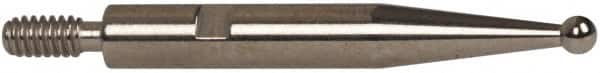 INTERAPID - 0.06" Ball Diam, Steel, Ball Test Indicator Contact Point - 0.65" Contact Point Length, Use with Brown & Sharpe Interapid 312 Dial Test Indicators (Except 74.111965 & 74.111958) - Exact Tooling