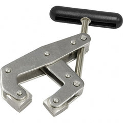 Kant Twist - 1,500 Lb, 3" Max Opening, 1-1/4" Open Throat Depth, 1-1/2" Closed Throat Depth, Cantilever Clamp - Stainless Steel Jaw, T-Handle, 1-1/8" Max Width - Exact Tooling