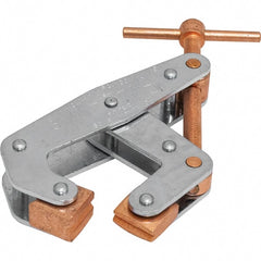 Kant Twist - 700 Lb, 2-1/2" Max Opening, 1-1/2" Open Throat Depth, 1-1/2" Closed Throat Depth, Cantilever Clamp - Polyethylene Jaw, T-Handle, 1-3/8" Max Width - Exact Tooling