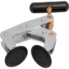Kant Twist - 800 Lb, 2" Max Opening, 1-1/8" Open Throat Depth, 1-1/4" Closed Throat Depth, Cantilever Clamp - Polyethylene Jaw, T-Handle, 1-3/8" Max Width - Exact Tooling